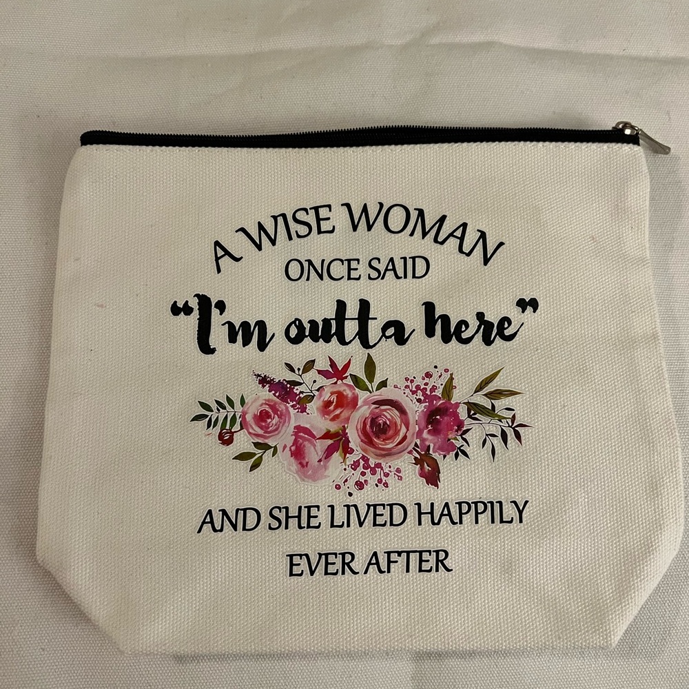 Wise Woman zip pouch NEW
